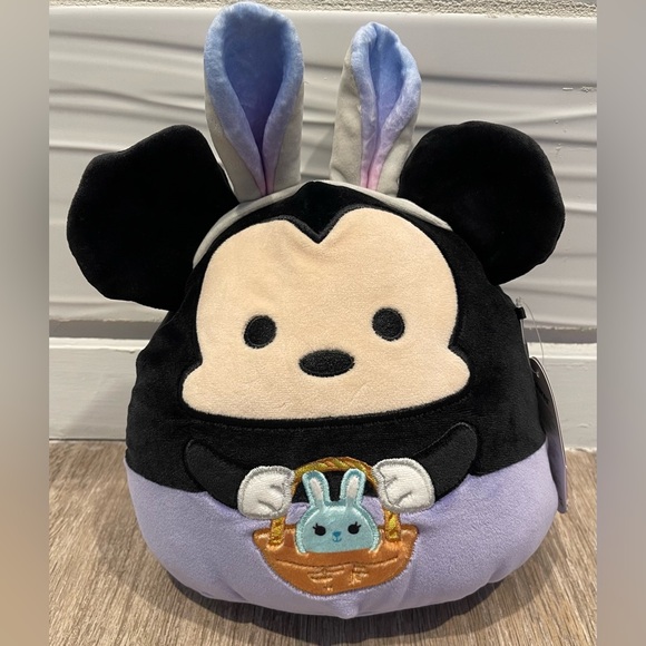 NWT 8” Easter/Spring Mickey Mouse Squishmallow with Easter Bunny 🐰 - Picture 1 of 10